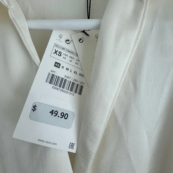 NWT Zara satin effect mini dress - Picture 3 of 5